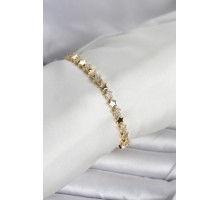 Pirinç Gold Renk Zirkon Taşlı Yıldız Model Kadın Bileklik - TJ-BB8405