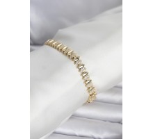 Pirinç Gold Renk Arpa Model Kadın Bileklik - TJ-BB8408