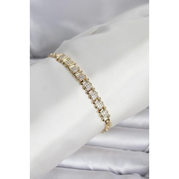 Xuping Model Zirkon Taşlı Gold Renk Kadın Bileklik - TJ-BB8415