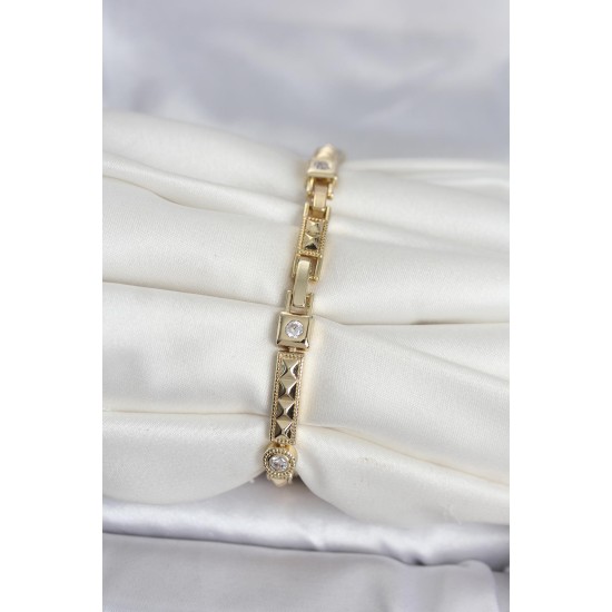 Xuping Punta Model Gold Renk Kadın Bileklik - TJ-BB8417