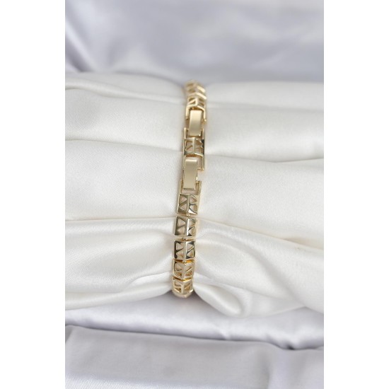 Xuping Zirkon Taşlı Gold Renk Kadın Bileklik - TJ-BB8434