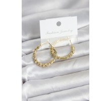 Pirinç Gold Renk Dorika Halka Kadın Küpe - TJ-BKP11777