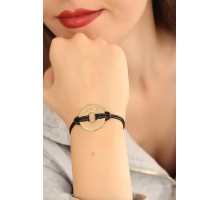 HOPE (Umutlu) Siyah Deri İpli Unisex Mood Bileklik - TJ-BB1985