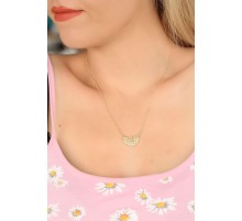 Zirkon Taşlı Bayan Kolye - TJ-BKO4623-KS