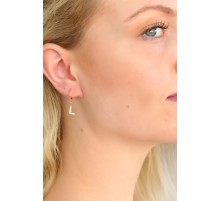 L Harf Bayan Küpe - TJ-BKP4850-KS