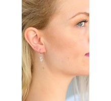 Ş Harf Bayan Küpe - TJ-BKP4864-KS