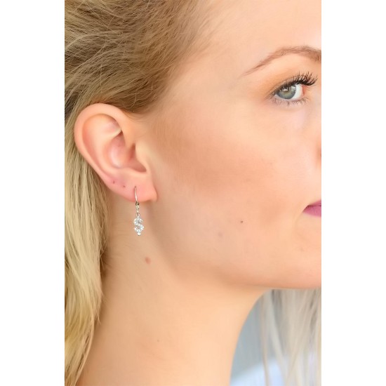 Ş Harf Bayan Küpe - TJ-BKP4864-KS