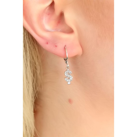Ş Harf Bayan Küpe - TJ-BKP4864-KS