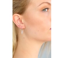 F Harf Bayan Küpe - TJ-BKP4866-KS