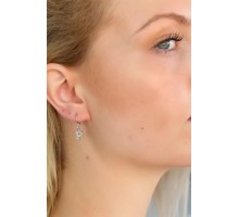 P Harf Bayan Küpe - TJ-BKP4871-KS