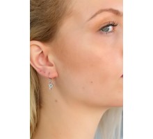 P Harf Bayan Küpe - TJ-BKP4871-KS