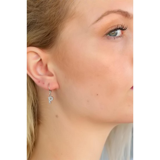 P Harf Bayan Küpe - TJ-BKP4871-KS