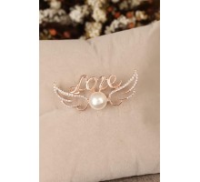 Zirkon Taşlı Kanatlı Figürlü Broş - TJ-BRS251