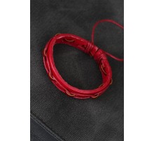 Kırmızı Renk İpli Yeni Sezon Deri Erkek Bileklik - TJ-EB1873