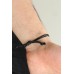 Siyah Renk Deri Ayarlamlı İpli Ya Ali Erkek Bileklik - TJ-EB2357-KS