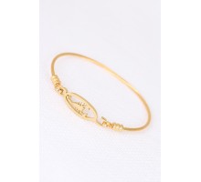 Gold Çelik Akrepli Erkek Kelepçe Bileklik - TJ-EB1902