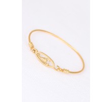 Gold Çelik Akrepli Erkek Kelepçe Bileklik - TJ-EB1902