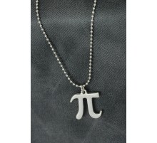 Pi Sayısı Tasarımlı Metal Erkek Kolye - TJ-ERK902-KS