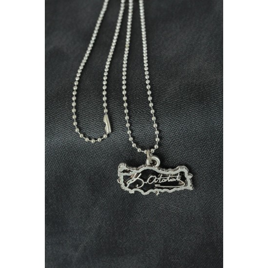 Atatürk İmzalı Metal Erkek Kolye - TJ-ERK921-KS