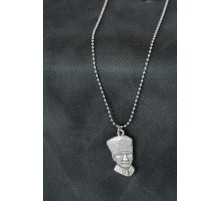 Atatürk Figürlü Metal Erkek Kolye - TJ-ERK945-KS