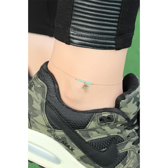 Metal Kutup Yıldızı Figür Tasarımlı Zincirli Hal Hal - TJ-HH342