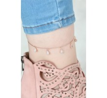 Rose Renk Zincirli Damla Taşlı Hal Hal - TJ-HH823-KS