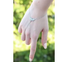 Yusufçuk Figürlü Zirkon Taşlı Silver Renk Şahmeran Bileklik - TJ-SN479-KS