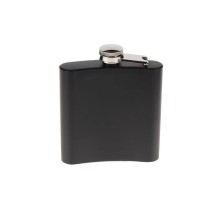 Siyah 9 oz Çelik Cep İçki Kanyak Matarası