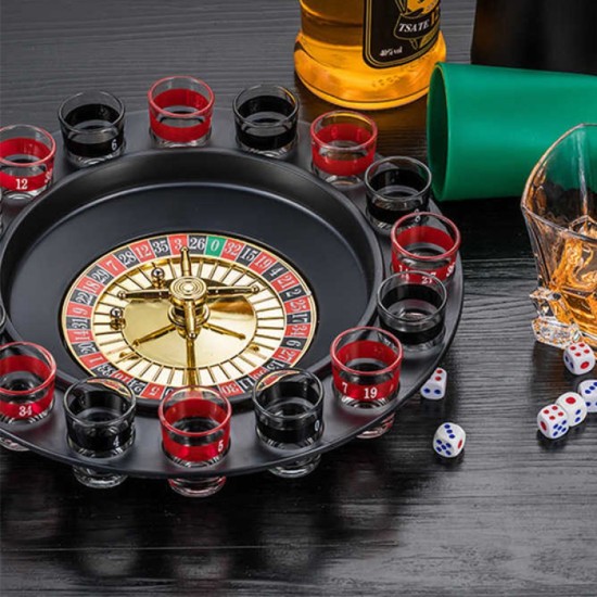 toptan-xml-dropshipping-Shot Bardaklı Rulet Oyun Seti - Shot Roulette Set