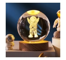 Astronot Tasarımlı Işıklı Cam Küre Cap 6 Cm Kod 52