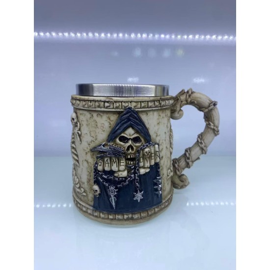 İskelet Game Over Çelik Kupa Kod 6912