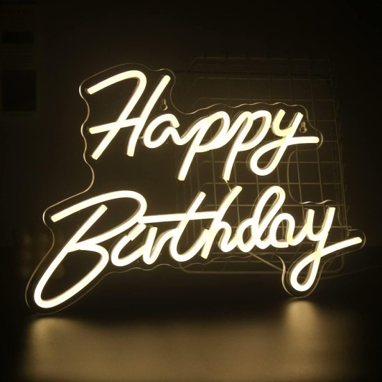 toptan-xml-dropshipping-HAPPY BIRTHDAY Yazılı Neon Led