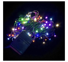 10 M 100 Led Damla Uçlu RGB Işık SİYAH Kablo MZ-17-2