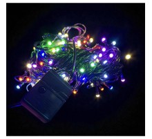 10 M 100 Led Damla Uçlu RGB Işık SİYAH Kablo MZ-17-2