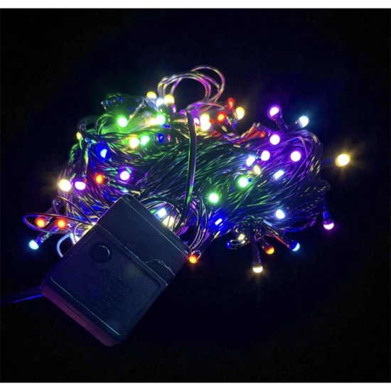 toptan-xml-dropshipping-10 M 100 Led Damla Uçlu RGB Işık SİYAH Kablo MZ-17-2