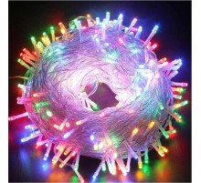 10M 100 Led Boncuk Lamba RGB Işık Şeffaf Kablo MZ-18-1