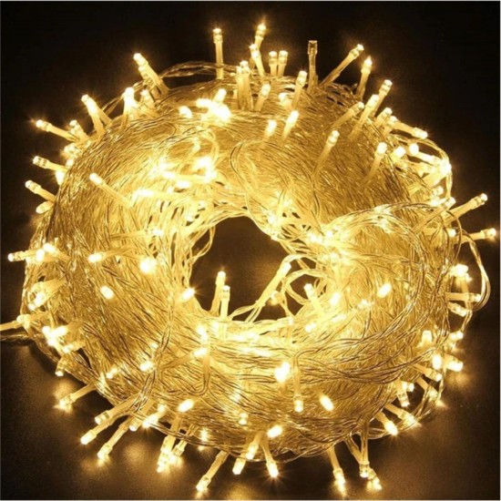 toptan-xml-dropshipping-10M 100 Led Boncuk Lamba Gün Işığı Şeffaf Kablo MZ-18-2