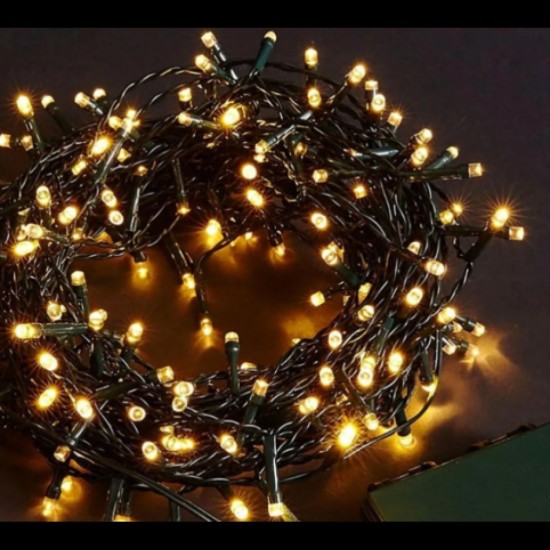 toptan-xml-dropshipping-10 M 100 Led Boncuk Lamba Gün Işığı Siyah Kablo MZ-18-4