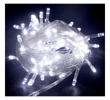 10 M 100 Led Boncuk Lamba Beyaz Işık Şeffaf Kablo MZ-18-11