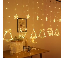 3 M 6 Sıra Şekilli Perde Led Işık Gün Işığı MZ-16-11