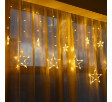 10 Saçaklı Yıldız Perde Led MZ-16-12