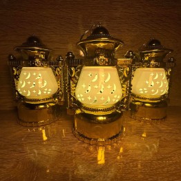Ramazan Kandili 10cm 12 li Kutu Dekoratif LED Aydınlatma