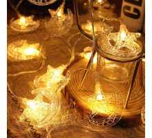 3 M 20 Led 2 Kademeli Ay-Yıldız Pilli Led Işık 306