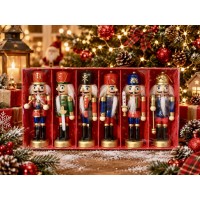 Kurşun Asker Ahşap Dekoratif Eşya 6 lı Set 12.5 / 13Cm TH8