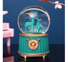 Yeşil Geyik Kar Küresi Küçük Boy JM2105-45