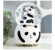 Siyah Beyaz Panda Kar Küresi Büyük Boy