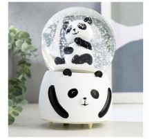 Siyah Beyaz Panda Kar Küresi Büyük Boy