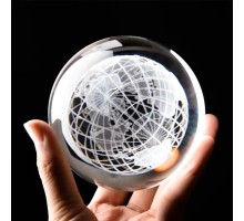 Dünya Plastik altlıklı Işıklı Cam Küre