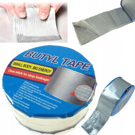 toptan-xml-dropshipping-Çamur Bant 10 Cm x 5 Mt Sakız Bant Su Geçirmez Boru Çatı Çatlak Yalıtım Bandı