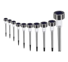 Metal Gövdeli Solar Bahçe Lambası 10 lu Paket